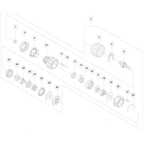 Genuine GEAR BOX ASS'Y for HIKOKI DS14DBEL DS18DBEL 336376