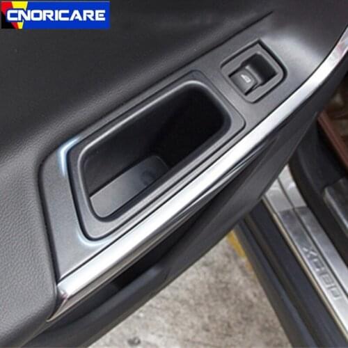 Center Console Armrest Storage Box Decoration Black ABS For Volvo V40 Front Door Glove Box