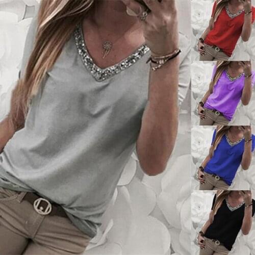 QueXiangPing Women's Loose T-Shirts