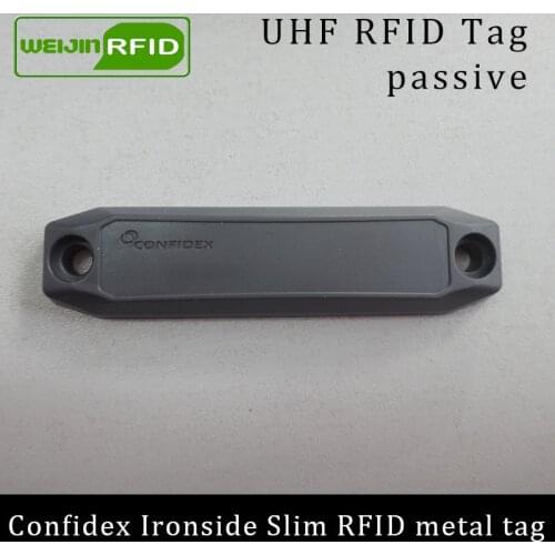 UHF RFID anti-metal tag confidex ironside slim 915mhz 868mhz Impinj Monza4QT EPCC1G2 6C durable ABS smart card passive RFID tags