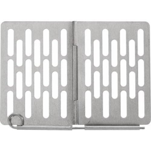 Folding Barbecue Basket Mini BBQ Grill Basket Stainless Steel Portable Grill Basket Outdoor Camping Wood Stove Accessories