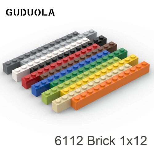 Guduola Building Block 6112 Brick 1 x 12 Small Particle Puzzle MOC Build Parts Education Toys 8pcs/LOT