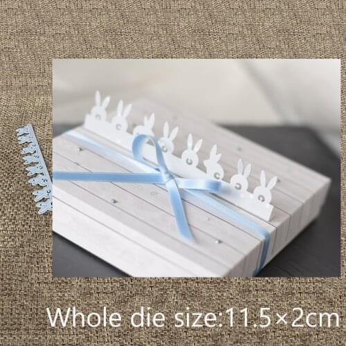 New Design Craft Metal Cutting Die cut dies lovely ow of rabbits decoration scrapbook Album Paper Card Craft Embossing die cuts