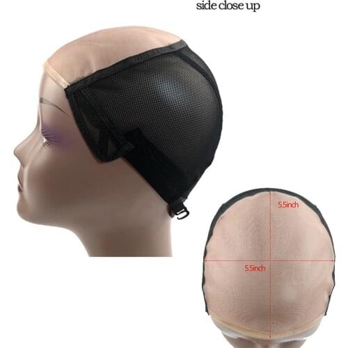 High Quality MONO Wig Caps For Making Wigs With Adjustable Strap Durable Strong 5.5X5.5 Mono Lace Front Cap Hair Nets