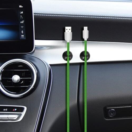 10Pcs Multipurpose Car USB Wire Cord Cable Holder Clip For Kia rio ceed sportage cerato soul hyundai creta elantra i30 hb20