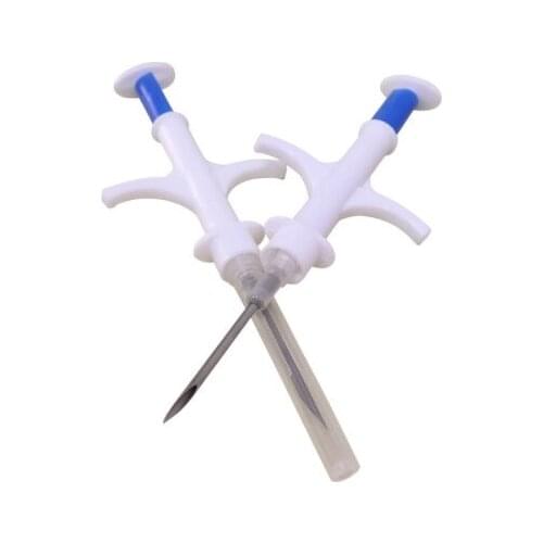 10pcs/lot free 134.2KHz ISO FDX-B Animal Dogs 2.12mm Pet Microchips Transponder Syringe animal Id Implantable Syringe injector