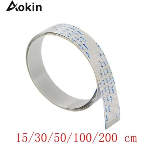 15 Pin Ribbon Flex CSI Cable with 15cm 30cm 50cm 100cm 200cm 1M 2M Length for Raspberry Pi 3 Model B+ / 3 / 2 Camera