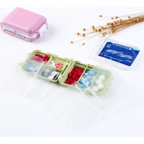 1PC Pill Box Case 3 Layers Folding Vitamin Medicine Container Weekly Sort Portable Tablet Drug Pill Box Case