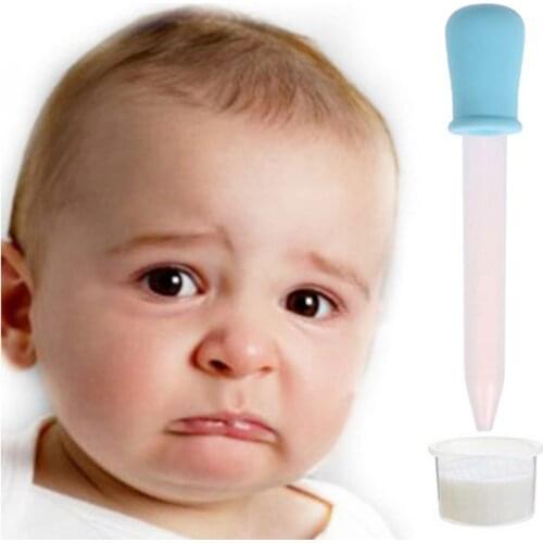 5ml Storage Baby Dropper Type Medicine Feeder Silicone Feeding Plastic Medicine Liquid Drops Useful Eye Ear Pipette