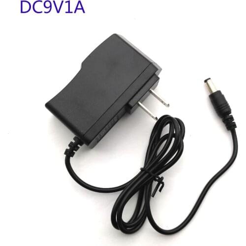 DC 9V1A 9V 1A Power Supply AC 100V-240V Converter Adapter Charger 5.5mm X 2.1mm 1000mA