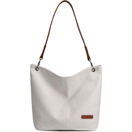 Large Womens Canvas Bag Female Fashion Shoulder Top Handle Shopper Bags Big School Crossbody Bookbag Trend 2021 Bolsa Feminina