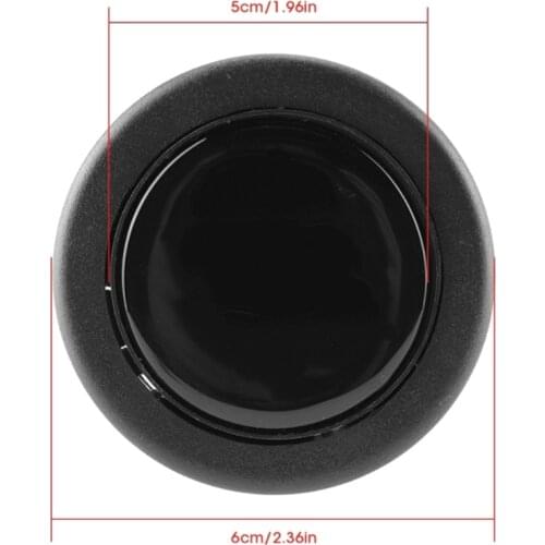 Black Universal Modified Automotive Steering Wheel Horn Button Switch Replace Old Parts