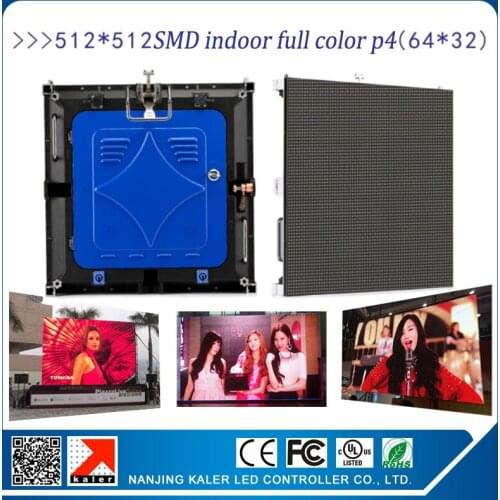 TEEHO indoor full color p4 led display wall 512x512mm 20x20inches rental aluminum led display cabinet video wall screen board