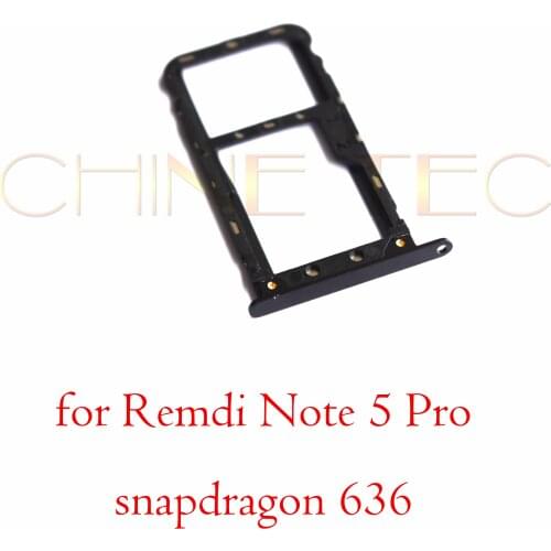 Nano SIM/ Micro SIM Card Tray Holder Micro SD Card Slot Holder Adapter for Xiaomi Redmi Note 5/ Pro