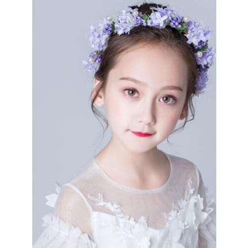 Childrens Headdress Girls Wreath Little Girl Flower Princess Mori Korean Hair Accessories Performa