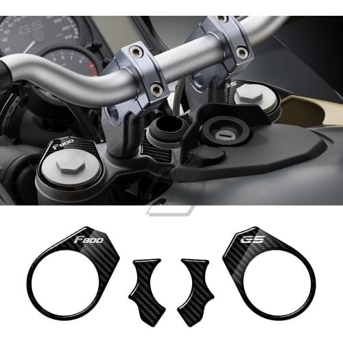 For BMW Motorrad F800GS 2008-2018 3D Carbon-look Upper Triple Yoke Defender