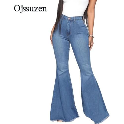 Fashion Mom Jeans For Women Plus Size Stretch Pants Denim Ladies Casual Vintage Wide Leg High Waist Jeans Woman