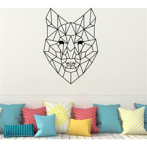 Nordic Style Art Geometric Animals For Kids Room Decoration Wall Bedroom Decor Decal Mural wallpaper WL721