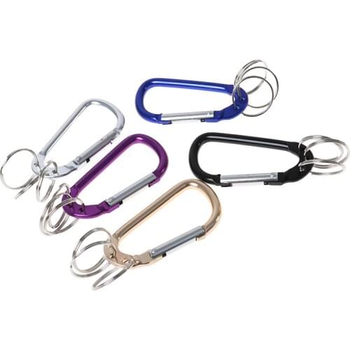 Carabiner Climbing 8cm Locking Type D Quickdraw Carabiner Buckle Buckle Hanging Aluminum Nut Backpack Buckle
