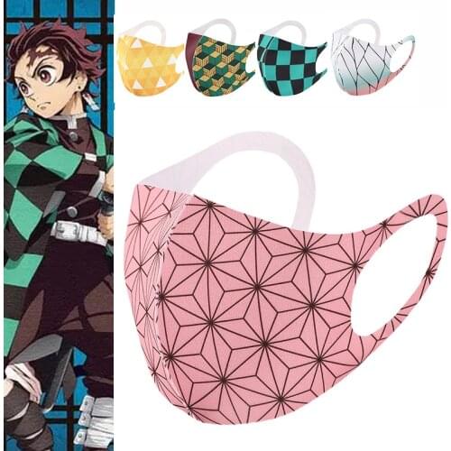 Anime Demon Slayer Kimetsu no Yaiba the Movie: Mugen Train Mask Kamado Tanjirou Agatsuma Zenitsu Kochou Shinobu Cosplay Costume