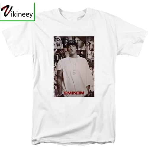 Bloodhoof NEW Music Threads Unofficial Eminem Slim Shady The Middle Finger Music White T-shirt EU Size