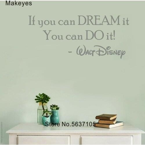 Makeyes If You Can Drasm It Wall Sticker Home Livingroom Art Decoreation Wall Decals Quotes Warm Wall Decor Vinyl Design Q479
