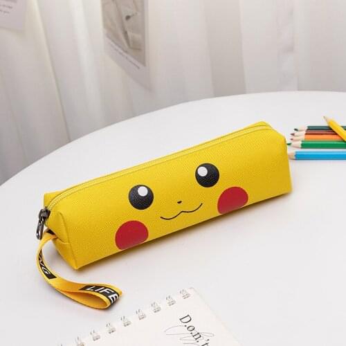 Boy Girl Anime Pokemon Cute Pencil Bag Kawaii Bag School Supplies Pencil Case Wallet Back To School Cute Learning Stationery Toy