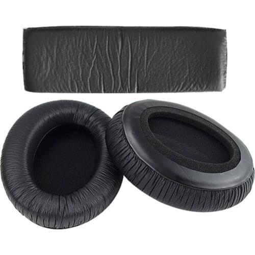 Soft Leather Memory Foam For Senhaiser HD280 Headphones Replacement Earpads Head Beam Durable Flexible Earmuffs Black Eh