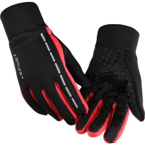 Non-slip Skiing Gloves Winter Therm Anti-Slip Elastic Cuff Thermal Soft Gloves Waterproof Sports Driving Cycling Warm Gloves HOT