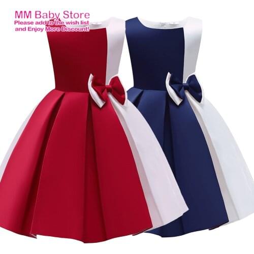 2021 New 3-10Years Girl Costume Spring Summer Childrens Dress Sleeveless Princess Dress Fashion Pleated Vest Dress Party Dress