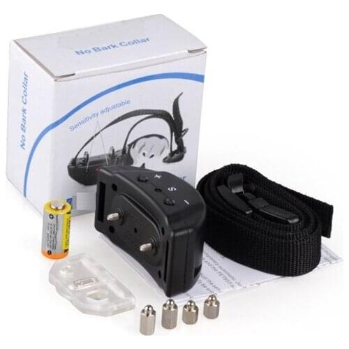 New No Bark Collar Anti Barking 7 Levels Dog Training Shock Collar WALZY PET 853 Dog Trainer Bark Stop* 50set/lot