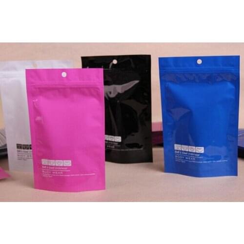 Wholeslae 14x21CM Professional Underwear Socks Package Bag Plastic Boxer Storage Bag Self-Sealing Briefs Underpants Bag