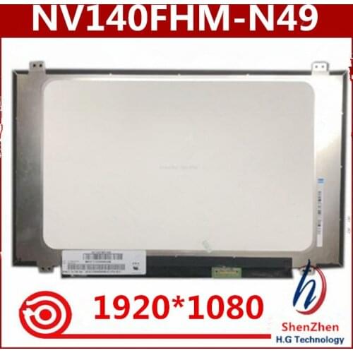Original for BOE 14.0" IPS LCD LED Display NV140FHM-N49 NV140FHM N49 eDP 30PINS FHD Replacement