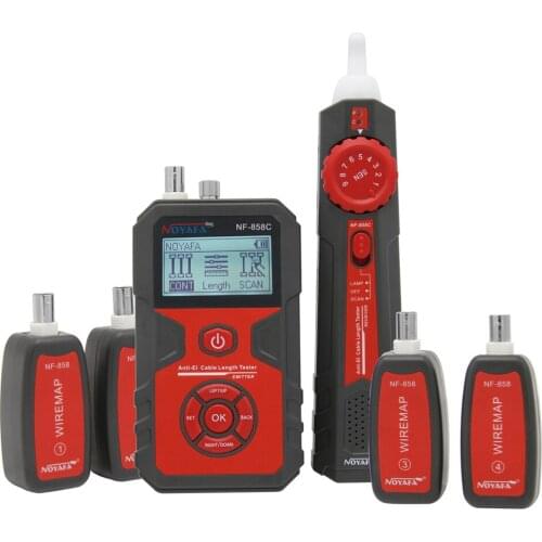 NF-858C Cable Line Locator RJ11 RJ45 BNC Portable Wire Finder Cable Tester Wire Measuring Instrument For Network Cable Testing