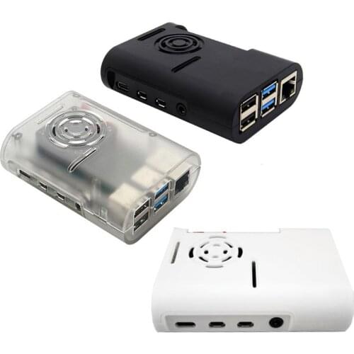 Easy Installation ABS Plastic Case Protective Cover Shell Enclosure for Raspberry Pi 4 Model B Kit Accessories