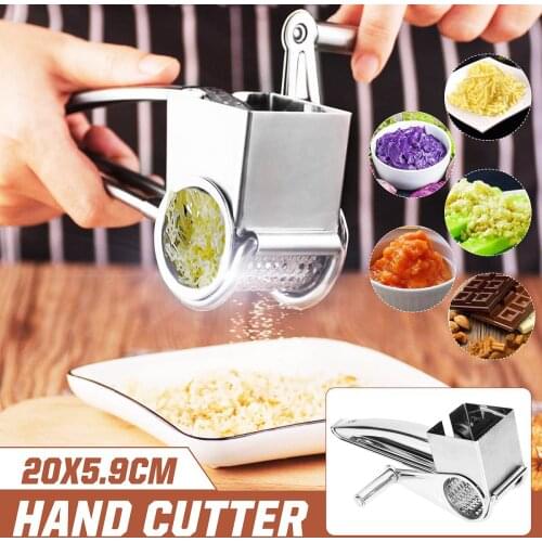 Cheese Planer Hand Shake Rotary Grater Veggie Chopper Utensils Durable Stainless Steel Cheese Shredder Kitchen Accessories