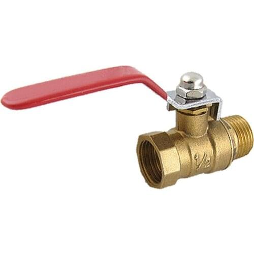 Male to Female M/F Thread 1/2" Full Port Brass Water Ball Valve