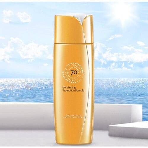 Face and body UV protection sunscreen moisturizing protective milk 70g Facial body refreshing moisturizing lotion