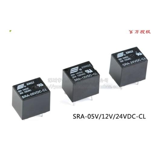 T74 SRA-05V 12V 24VDC-CL 20A 4Pin electric relays ( A set of transformations )