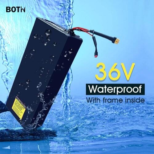 BOTIN 36V Electric Bicycle Lithium Battery Pack Charging Port 42V Charger Electric Bike 18650 LG Cell Waterproof E-Bike Battery