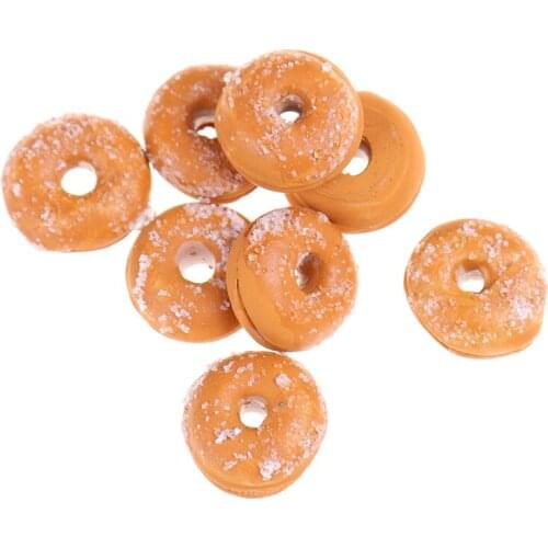 1 Bag Artificial Donut Chocolates Fake Food Ornament Craft Decor Miniature Dollhouse Decoration DIY Kitchen Toys