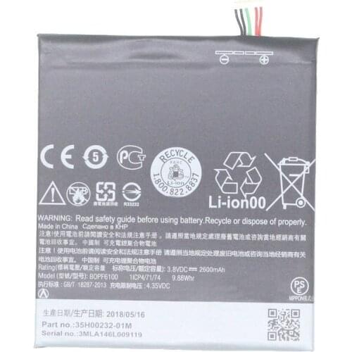 10pcs /lot 2600mAh B0PF6100 Battery For HTC Desire 820 820G dual sim D820U D820F D820P D820Q D820T D820S D820W D826T 826W