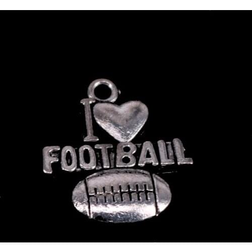 10Pcs Football Charms for Jewelry Making Charms Pendants Diy Jewelry Findings Accessories Handmade Jewelry 20x19mm