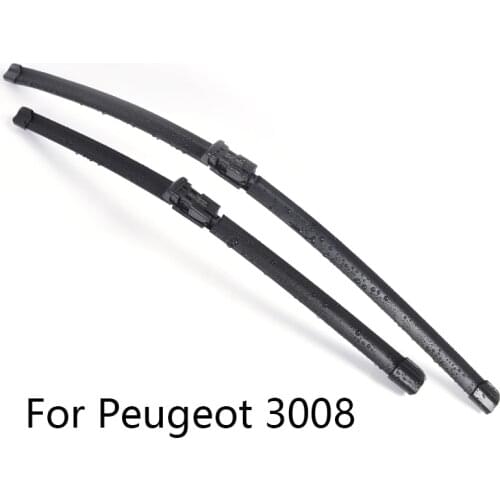 Car Windshield Wiper Blades for Peugeot 3008 form 2008 2009 2010 2011 2012 2013 2014 2015 to 2018 Car Windscreen wiper Rubber