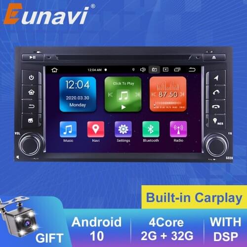 Eunavi 1Din Android DSP 6.2" Audio Radio GPS Navigation For Seat Leon MK3 2012-2018 Car Multimedia Radio Player Stereo Head Unit