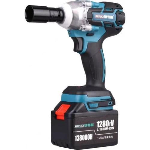 Brushless Cordless New Upgrade 4 Speed Impact Wrench Rechargeable 1/2 inch Wrench Power Tools with 1/2 Battery