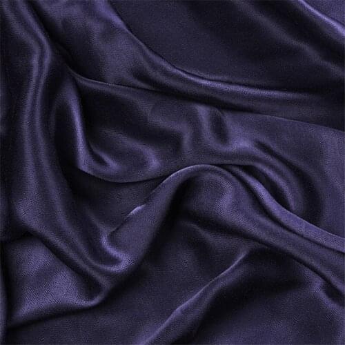 CF700 Luxury Solid Purple Blue Shiny Fabric For Dress Uniform Suit Coat Chinese Qipao 100% Cotton Satin Handmade Diy Fabrics
