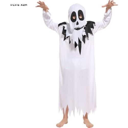 M-XL Children Hell Devil Fiend Cosplay Kid Halloween Ghost Scary Costume Carnival Purim Easter stage play Masquerade party dress