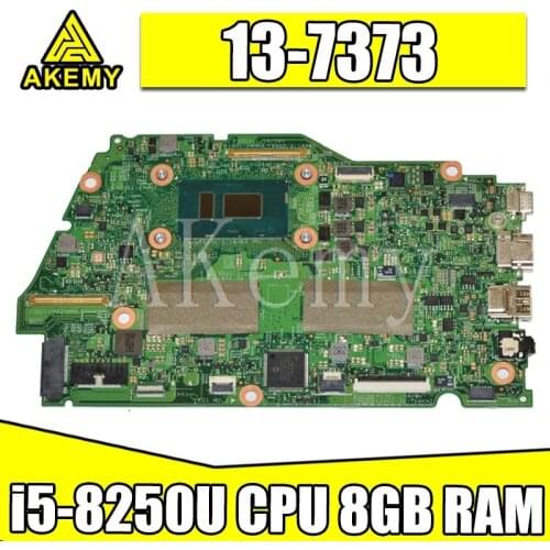 For DELL Inspiron 13 7373 13-7373 7370 Laptop Motherboard With i5-8250U 1.6Ghz CPU 8GB RAM CN-0VTHG7 0VTHG7 VTHG7 MB 100% Tested
