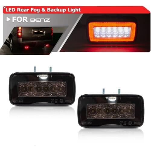 For Benz W463 G-Class 1986-2018 G500 G550 G55 AMG Smoked Red/White Led Rear Fog, Backup/Reverse Light Kits